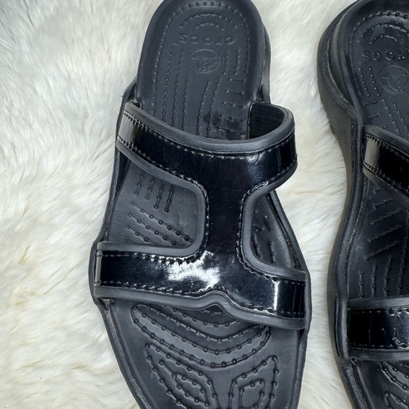 Crocs Black Sandals - Size 9 - Picture 3 of 6